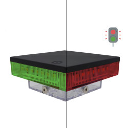 LED lampa SEMAFOR, 12V/24V na stĺpik 80x80/100x100mm LED lampa SEMAFOR, 12V/24V na stĺpik 80x80/100x100mm